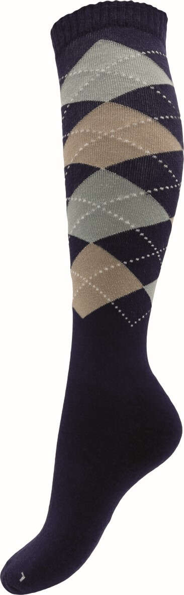 KANTRIE Kniestrümpfe Karo